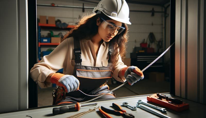 Garage Door Cable Repair in Atkinson
