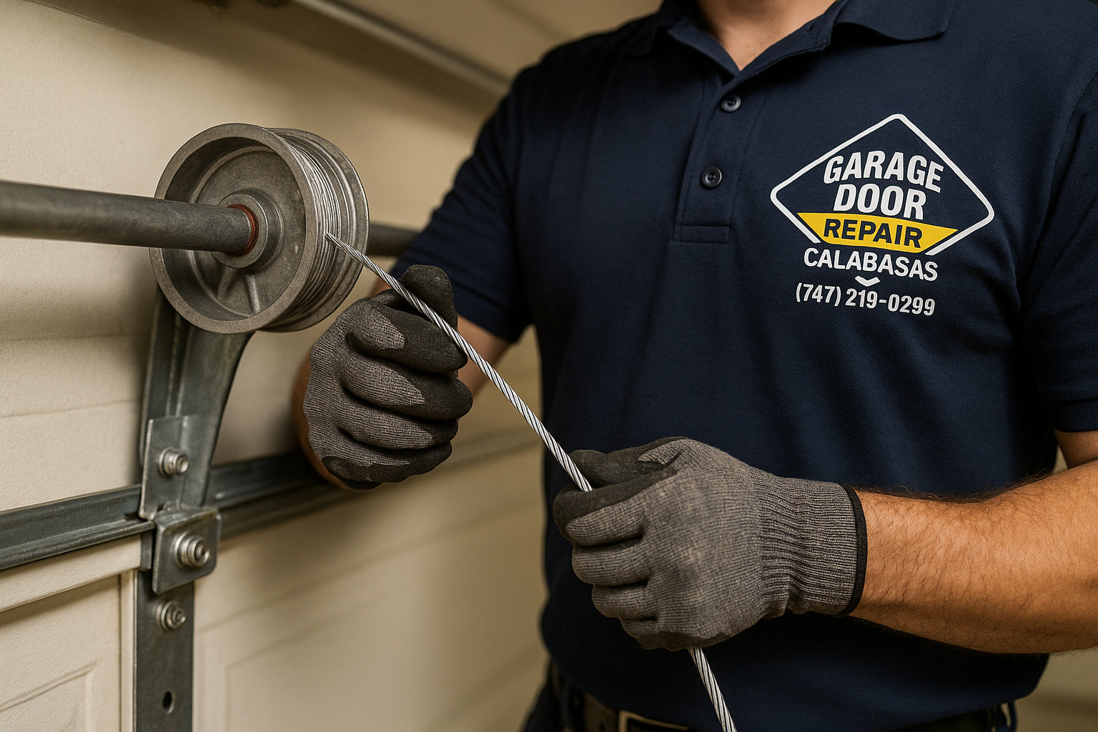 Garage Door Cable Repair in Newbury