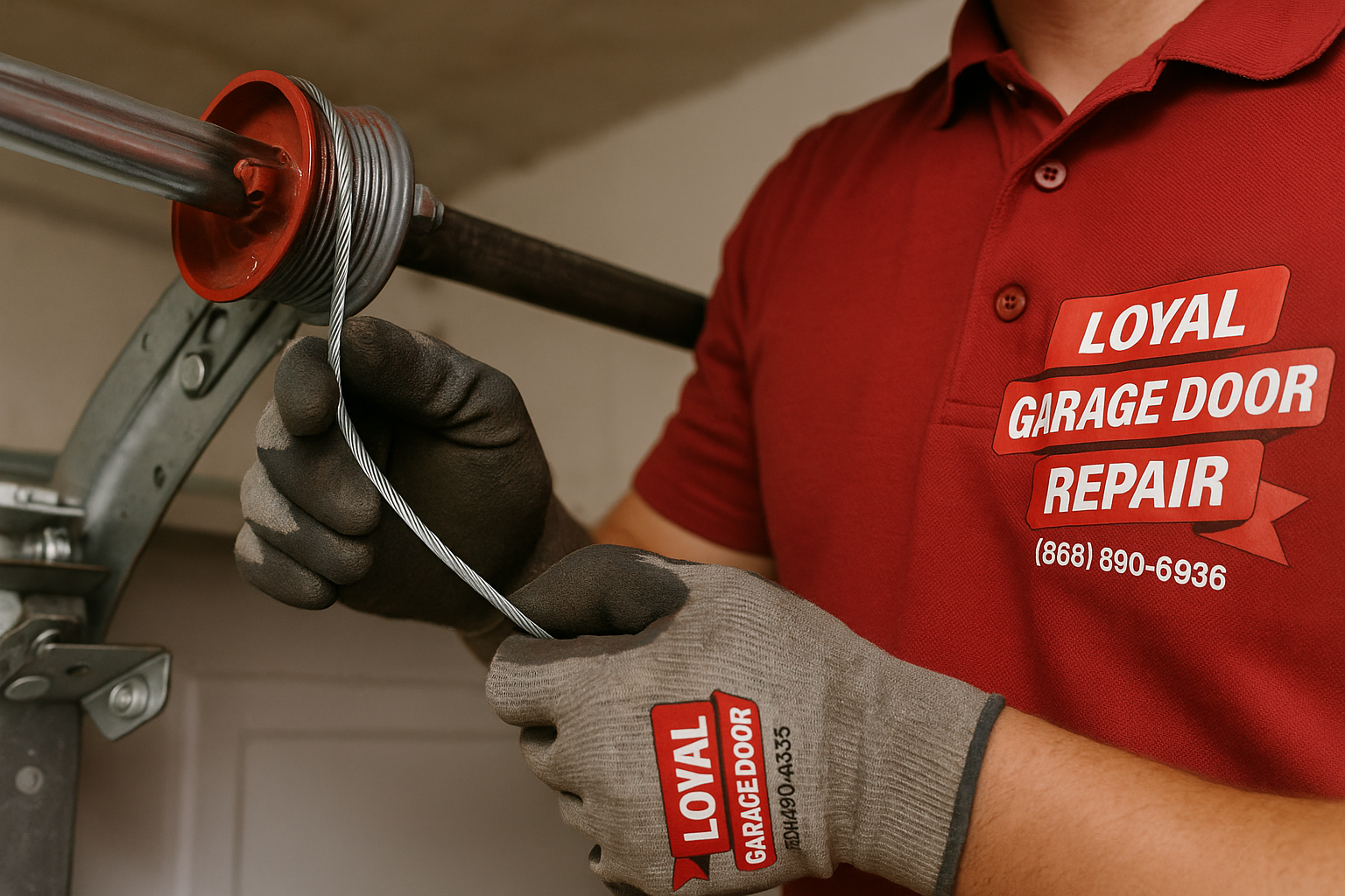 Garage Door Cable Repair in Byfield