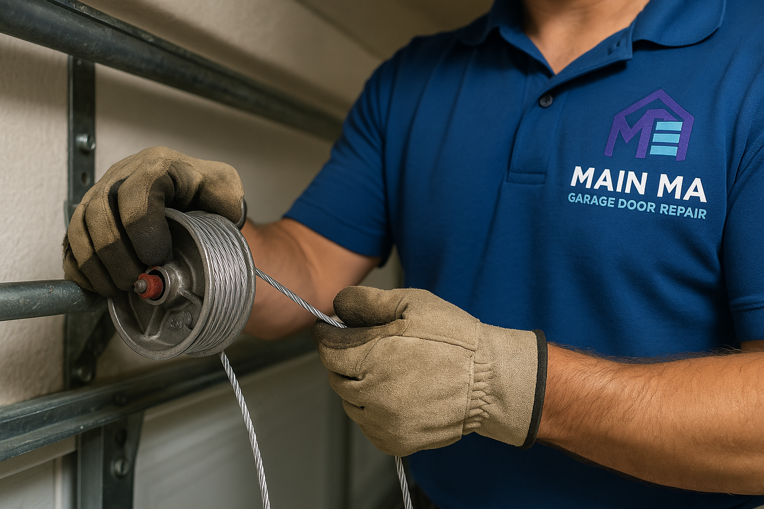 Garage Door Cable Repair in East Kingston