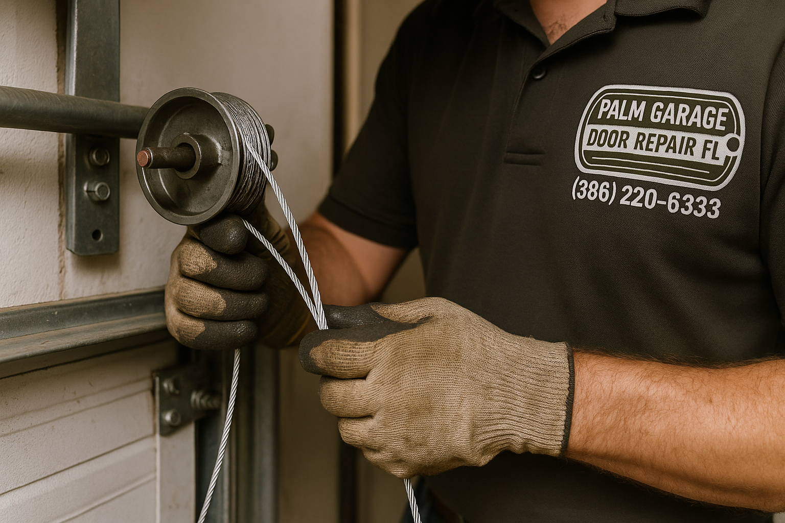 Garage Door Cable Repair in Seabrook