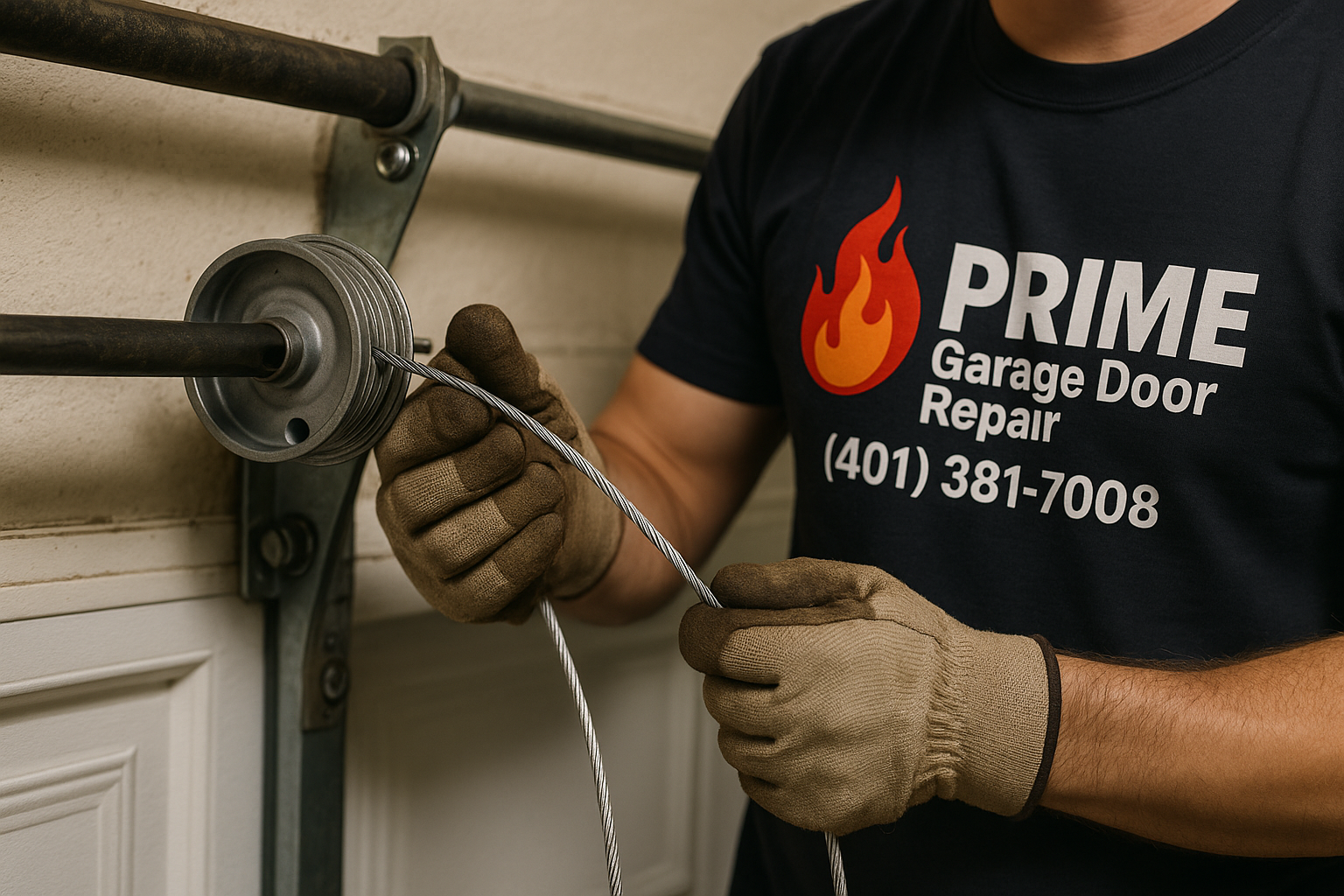 Garage Door Cable Repair in Merrimac