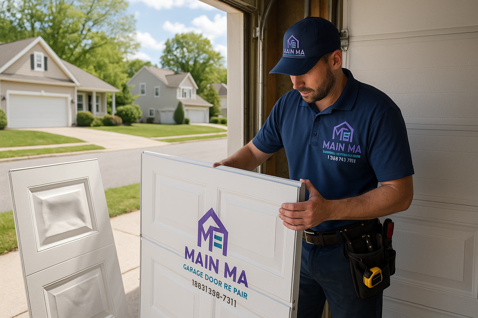 Garage Door Panel Replacement in North Beverly