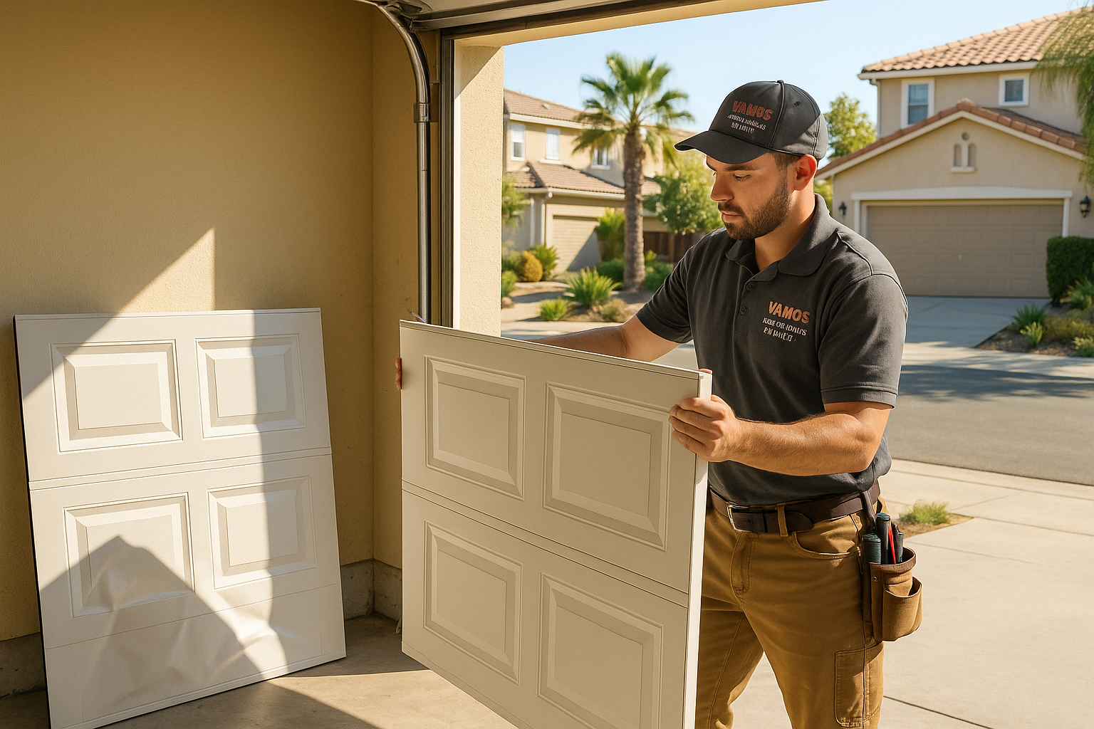 Garage Door Panel Replacement in Danville