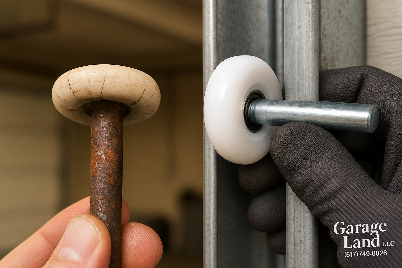 Garage Door Roller Replacement in Seabrook