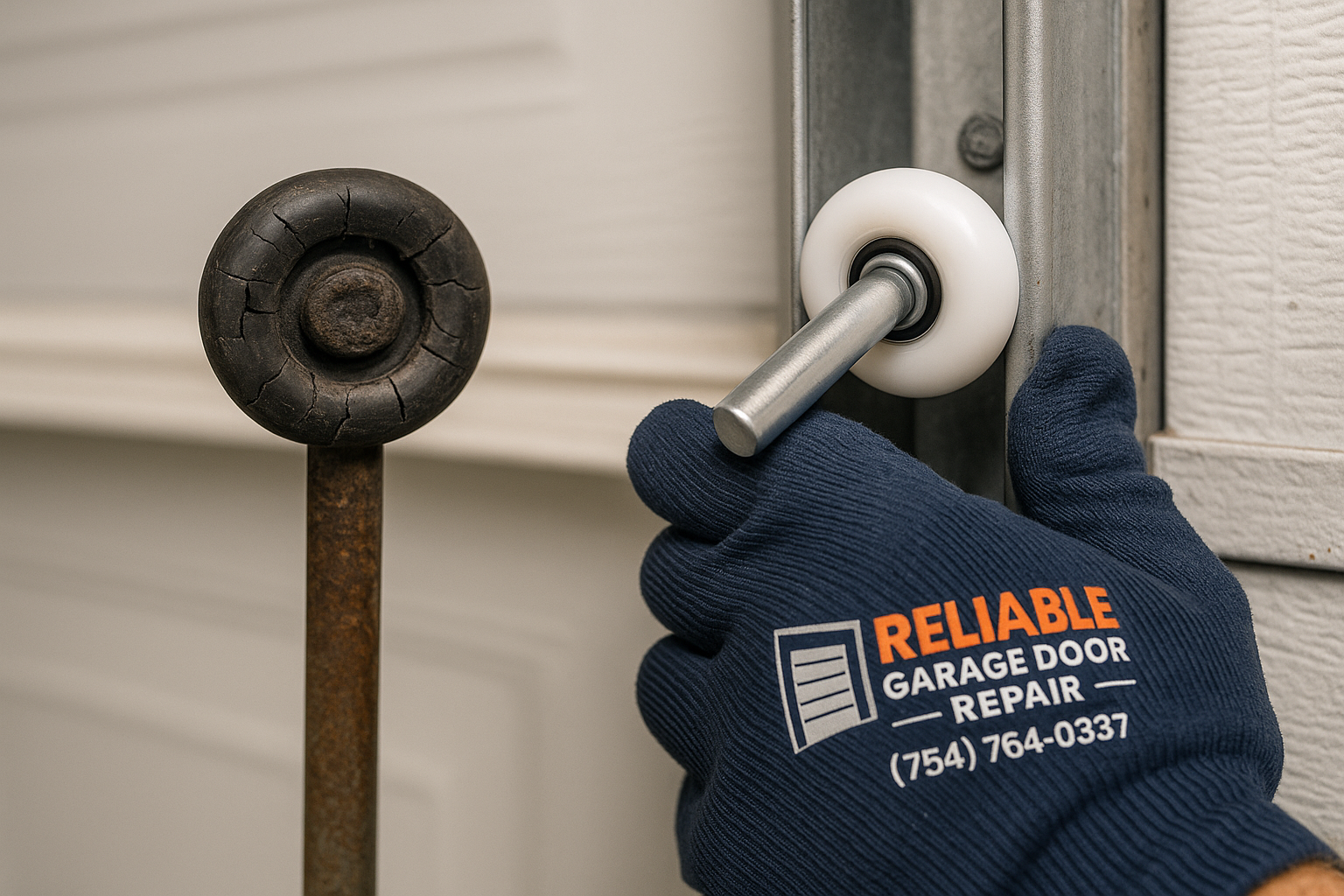 Garage Door Roller Replacement in Dracut