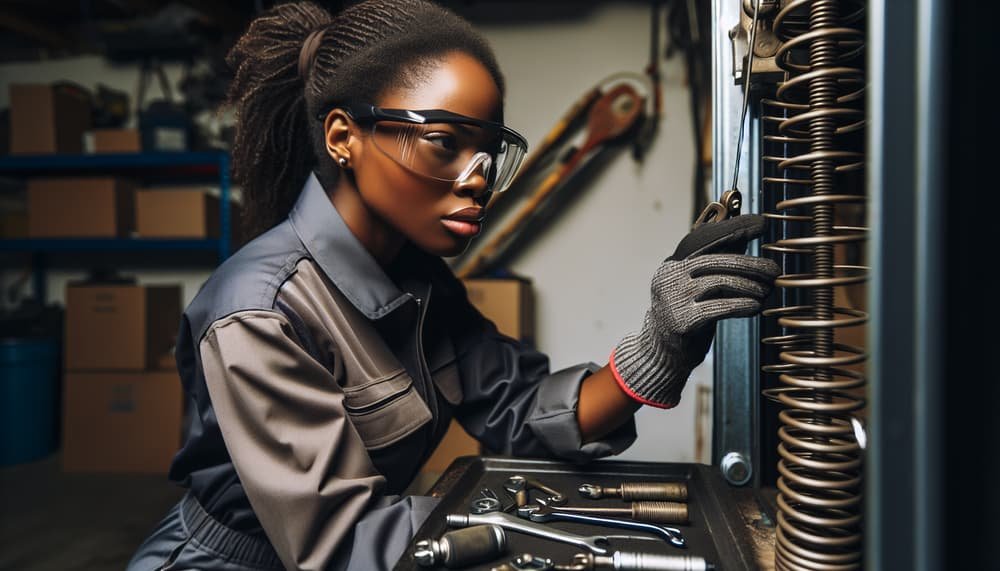 Our professional garage door cable repair process