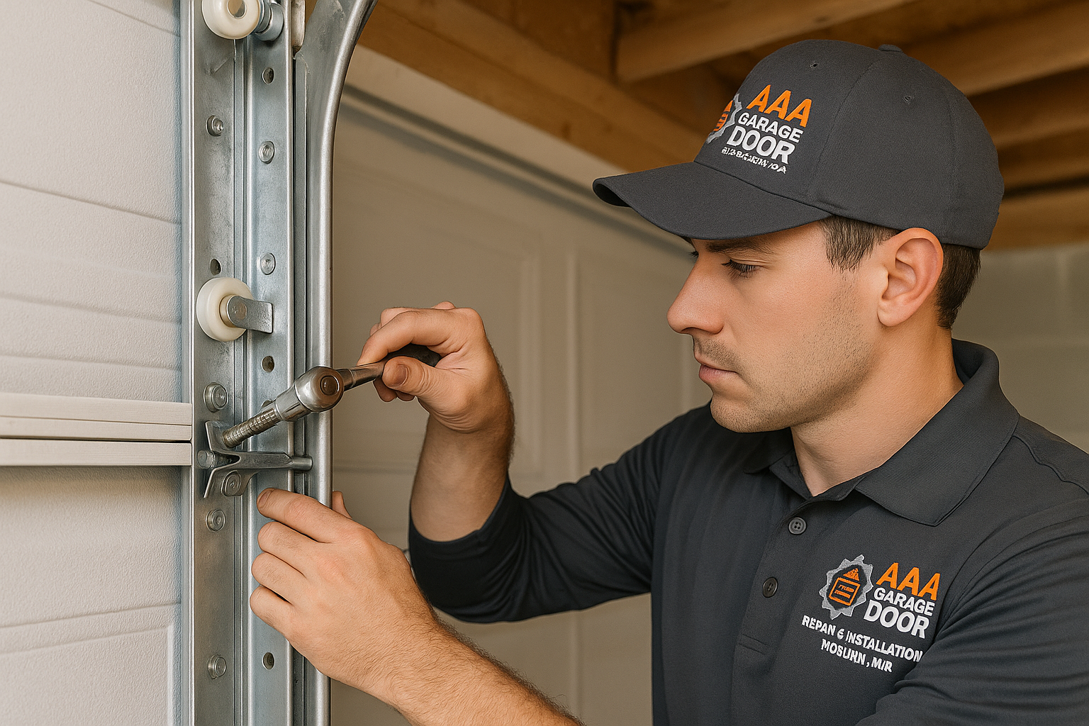 Garage Door Track Repair