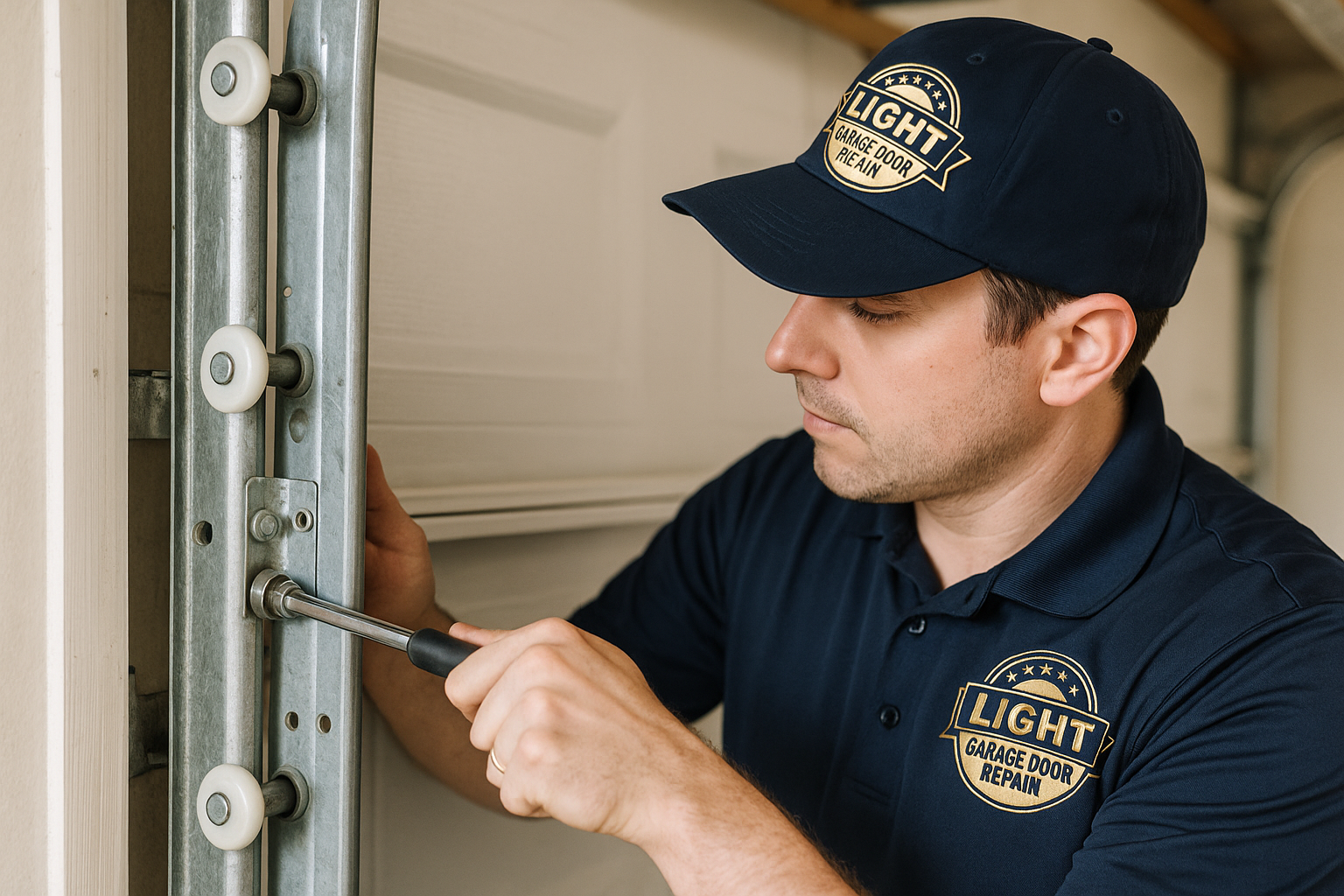 Garage Door Track Repair in Wilmington